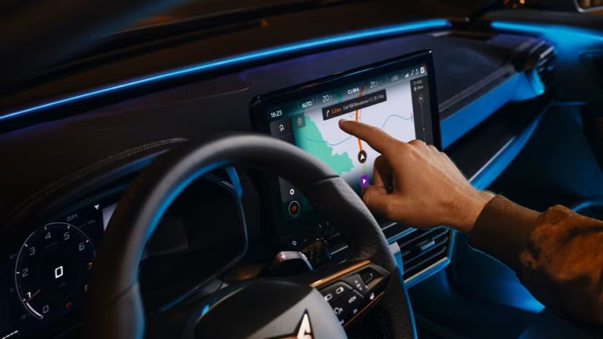 Blick auf die CUPRA Connect Parkhilfe