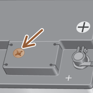 Grafik zum Prüfen des Säurestandes bei einer CUPRA Autobatterie