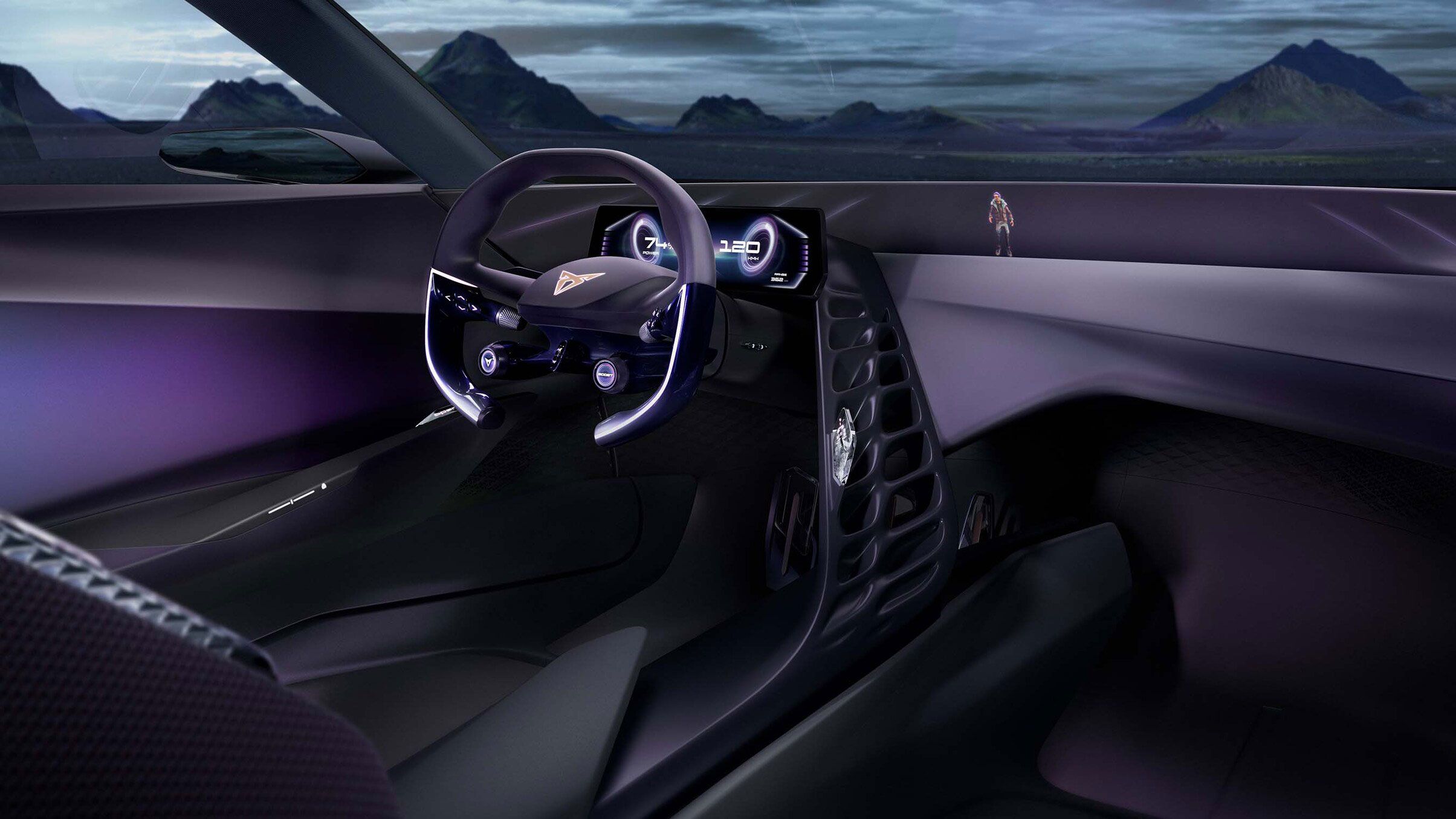 CUPRA DarkRebel Dashboard